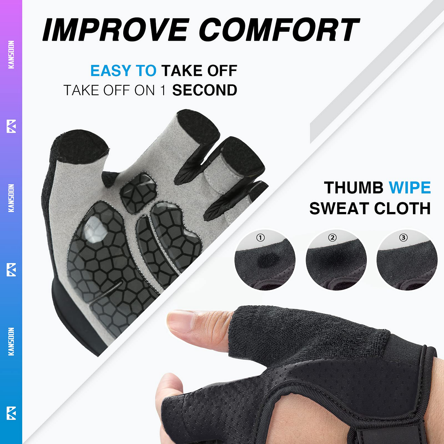 KANSOON Ecotechnology Workout Gloves for Men & Women